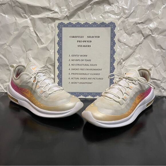 Nike Air Max Axis White / Pink Women's Running Shoes Size 8.5M - Picture 2 of 16